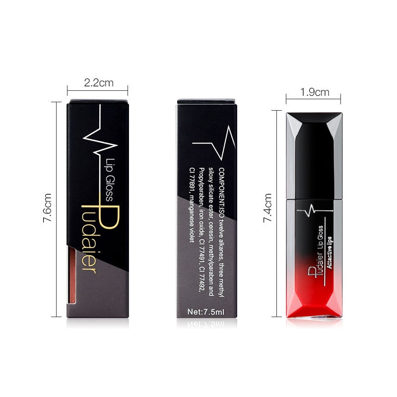 Nude Matte Liquid Lipsticks Waterproof Long Lasting Chocolate Lip Gloss Sexy Red Velvet Lip Tint Women Makeup Cosmetics