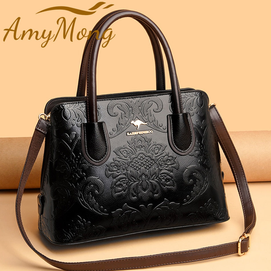 2021 Flower Pattern Luxury Designer Handbags Purses Ladies Shoulder Crossbody Messenger Bag Women Large Capacity Tote Sac A Main