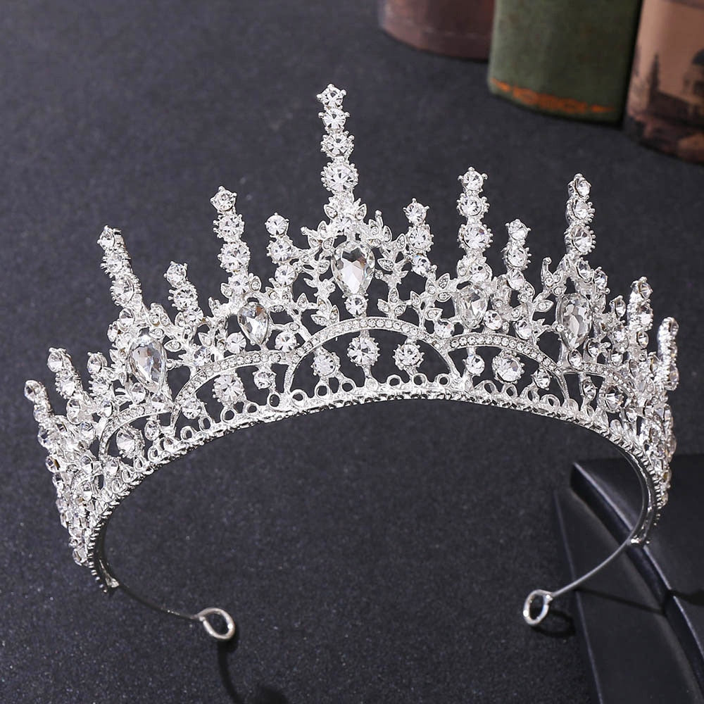 Crystal Bridal Wedding Tiaras and Crowns Bridal Hair Accessories Wedding Hair Jewelry Rhinestone Tiara Bride Headpiece