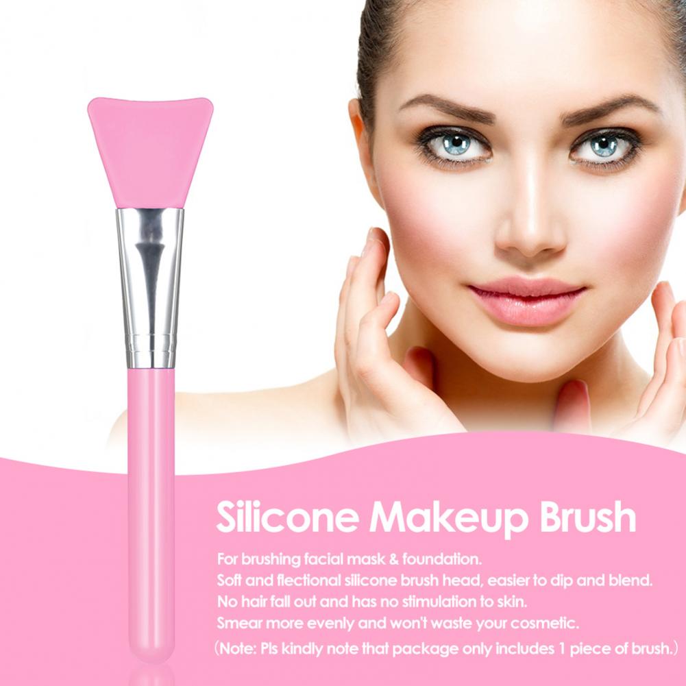 Versatile Facial Masque Brush Wear-Resistant Ergonomics Handle Handheld Professional Face Silicone Gel DIY Cosmetic Tools