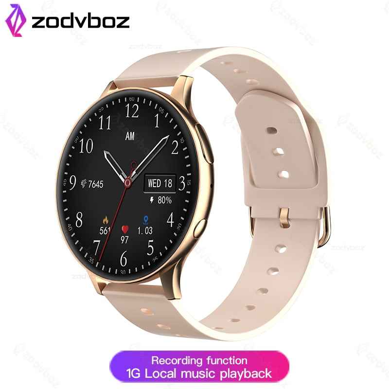 2022 New NFC Smart Watch Women 1G Memory Local Music Playback Dial Answer Call IP68 Waterproof Smartwatch Men Support Recording