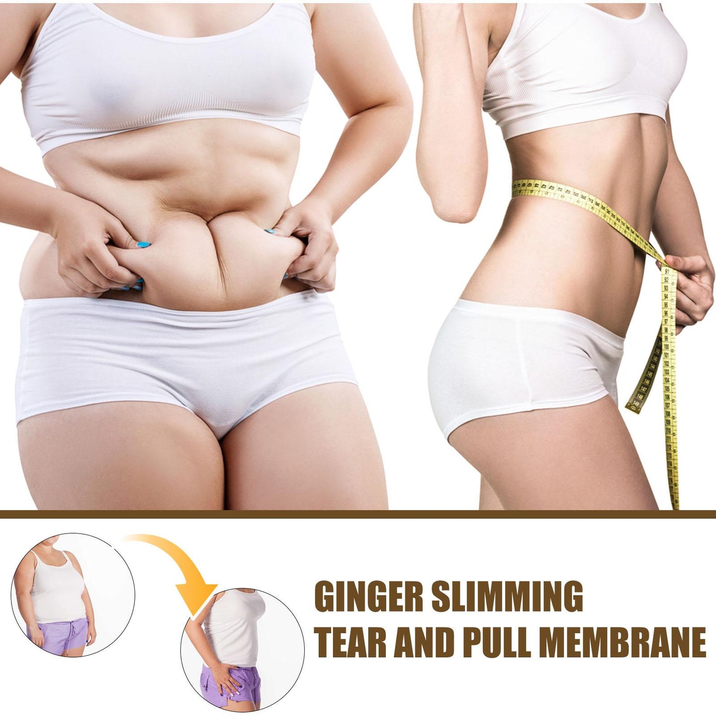 60g Ginger Fat Burning Cream Fat Loss Slimming Slimming Reduction Body Slimming Cream Massage Fat Body Cream