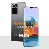 2022 Note 11 Pro Global Version 6.8 inch Smartphone 16+512GB Cellphone 48MP Mobile Phones 5G Network Unlocked Smartphone Celular