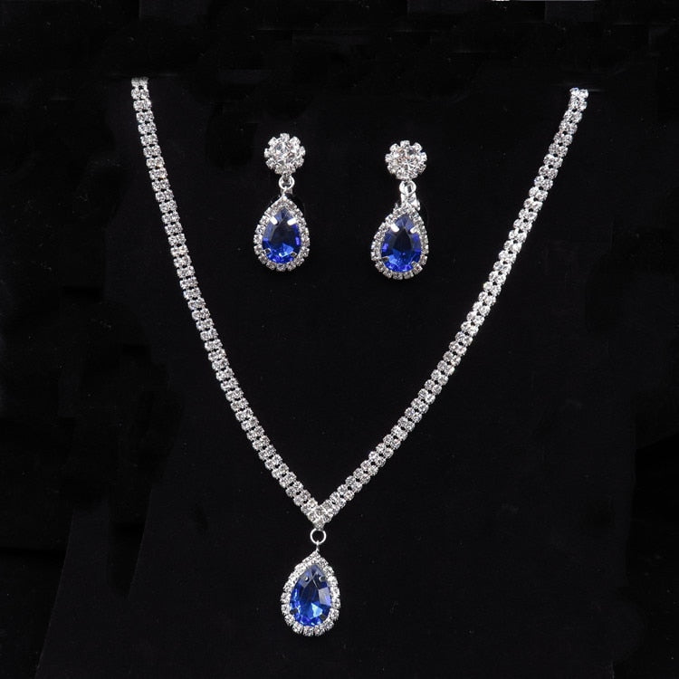 Korean Fashion Simple Water Drop Necklace Bridal Accessories Wedding Dress Necklace Wedding High Quality Jewelry Headwear