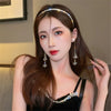 2022 New Fashion Trend Unique Design Elegant Delicate Sexy Bow Knot Diamond Tassel Hair Clip Women Hair Accessories Party Gift