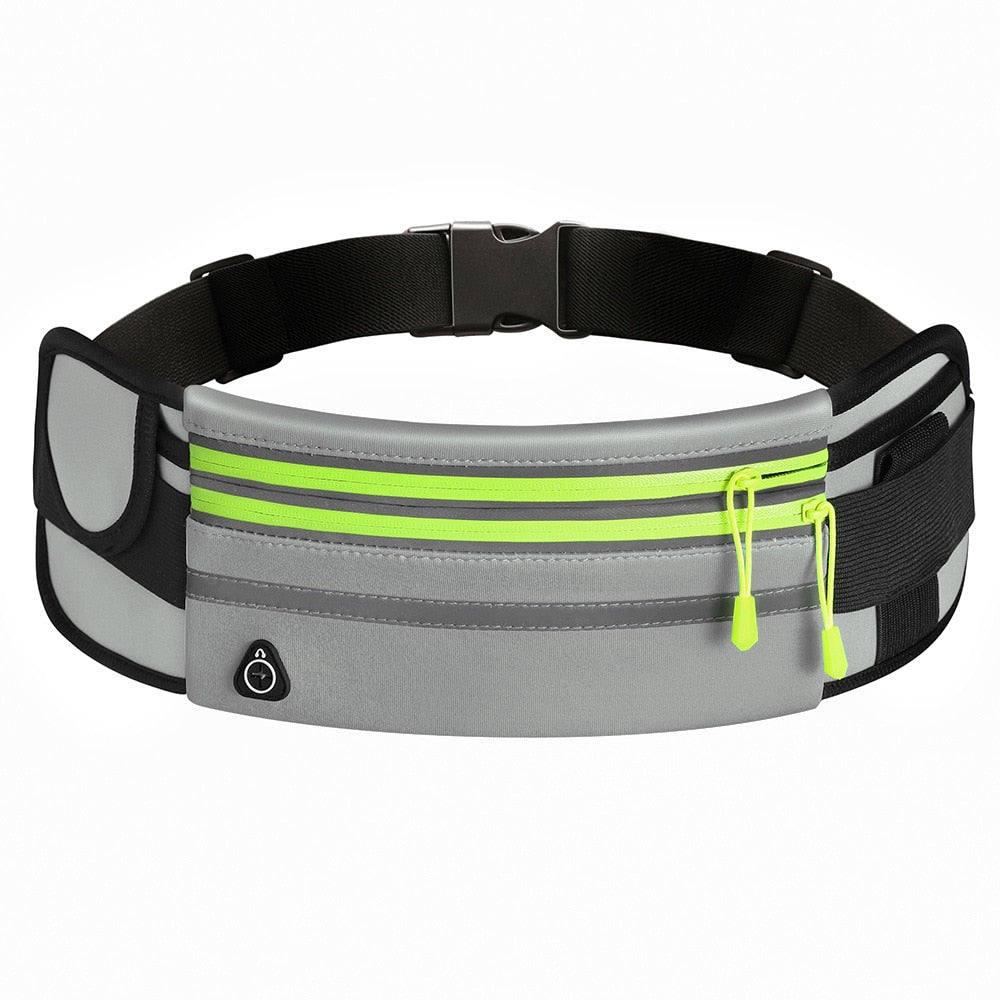 Waterproof Running Waist Bag Canvas Sports Jogging Portable Outdoor Phone Holder Belt Bag Women Men Fitness Sport Accessories