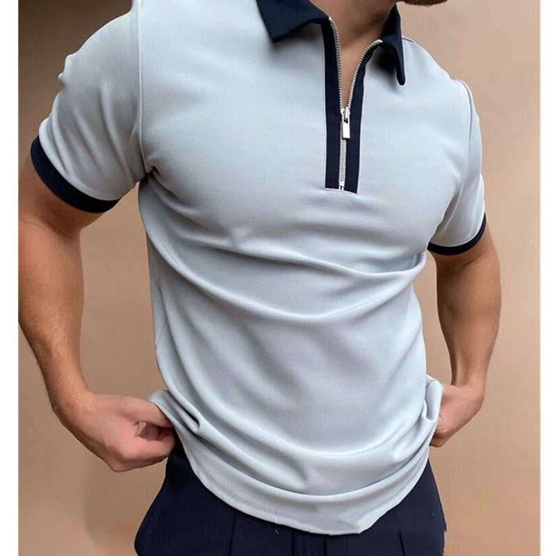 Men's Slim Fit Letter Printing Polo shirtMen's Polo Shirt Men Solid Polo Shirts Brand Men Short-Sleeved Shirt Summer Shirt Man