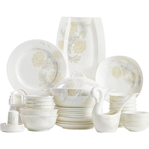 Dinning Table Plate Sets Food Ceramic Luxury Salad Porcelain Plates Dinner Sets Serving Aparelho De Jantar Dinnerware