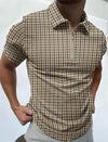 The Stripe Square Printed Polo Shirt 2022 Men's Short Sleeve Summer T-shirt Men's Clothing European Size S-3XL