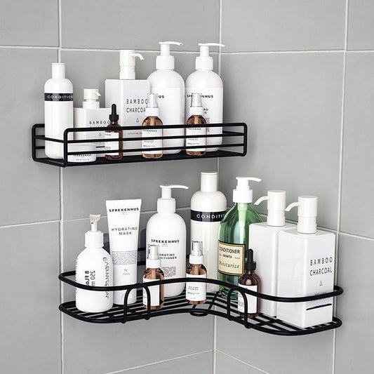 Bathroom Shelf Kitchen Organizer Shelves Corner Frame Iron Shower Caddy Storage Rack Shampoo Holder For Bathroom Accessories