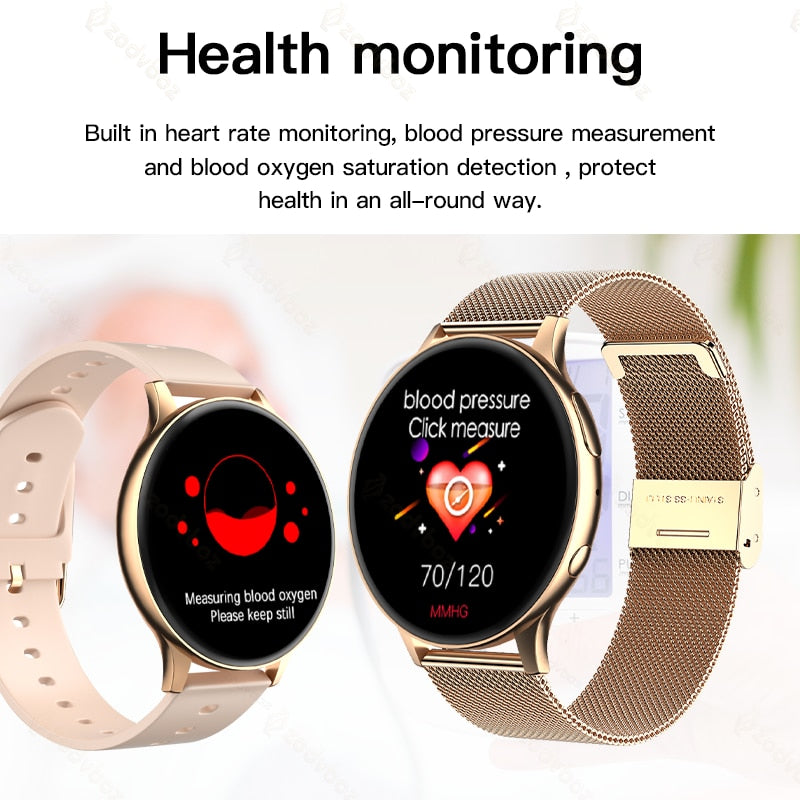 2022 New NFC Smart Watch Women 1G Memory Local Music Playback Dial Answer Call IP68 Waterproof Smartwatch Men Support Recording