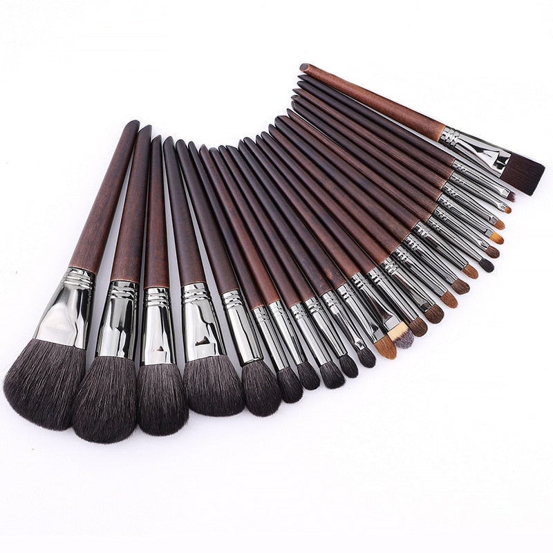 LOYBJ Natural Goat Hair Makeup Brushes Set Powder Foundation Blush Make Up Brush Cosmetic Eyebrow Eyeshdow Blending Maquillage