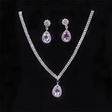 Korean Fashion Simple Water Drop Necklace Bridal Accessories Wedding Dress Necklace Wedding High Quality Jewelry Headwear