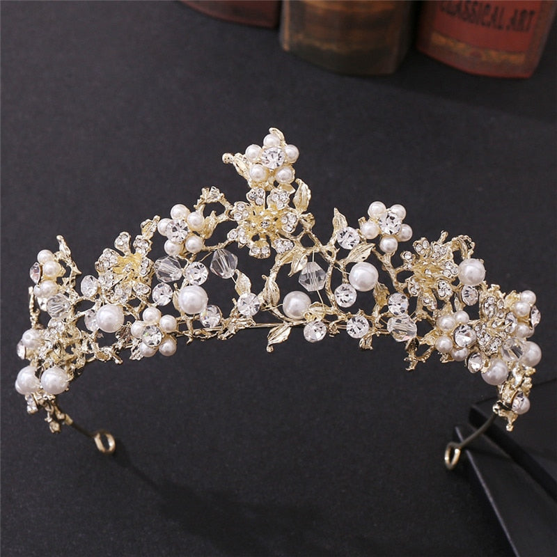 Crystal Bridal Wedding Tiaras and Crowns Bridal Hair Accessories Wedding Hair Jewelry Rhinestone Tiara Bride Headpiece