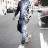 Autumn Tracksuit Men's Casual Sports Suit 3D Jogging Pullover Sweatshirt Fashion Hip Hop Sportswear Sweatpants Men's Clothing