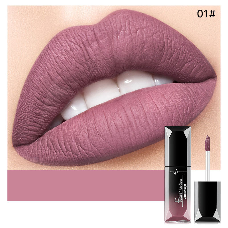 Nude Matte Liquid Lipsticks Waterproof Long Lasting Chocolate Lip Gloss Sexy Red Velvet Lip Tint Women Makeup Cosmetics