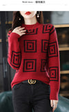 Half Height Collar Pure Woolen Sweater Women's Autumn And Winter New Fashion Age Reducing Loose Slim Casual Undercoat Sweater