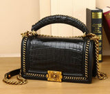 New Luxury handbag real cowhide Crocodile fashion Handbag women's leather women bags designer handbags quality Women's bag