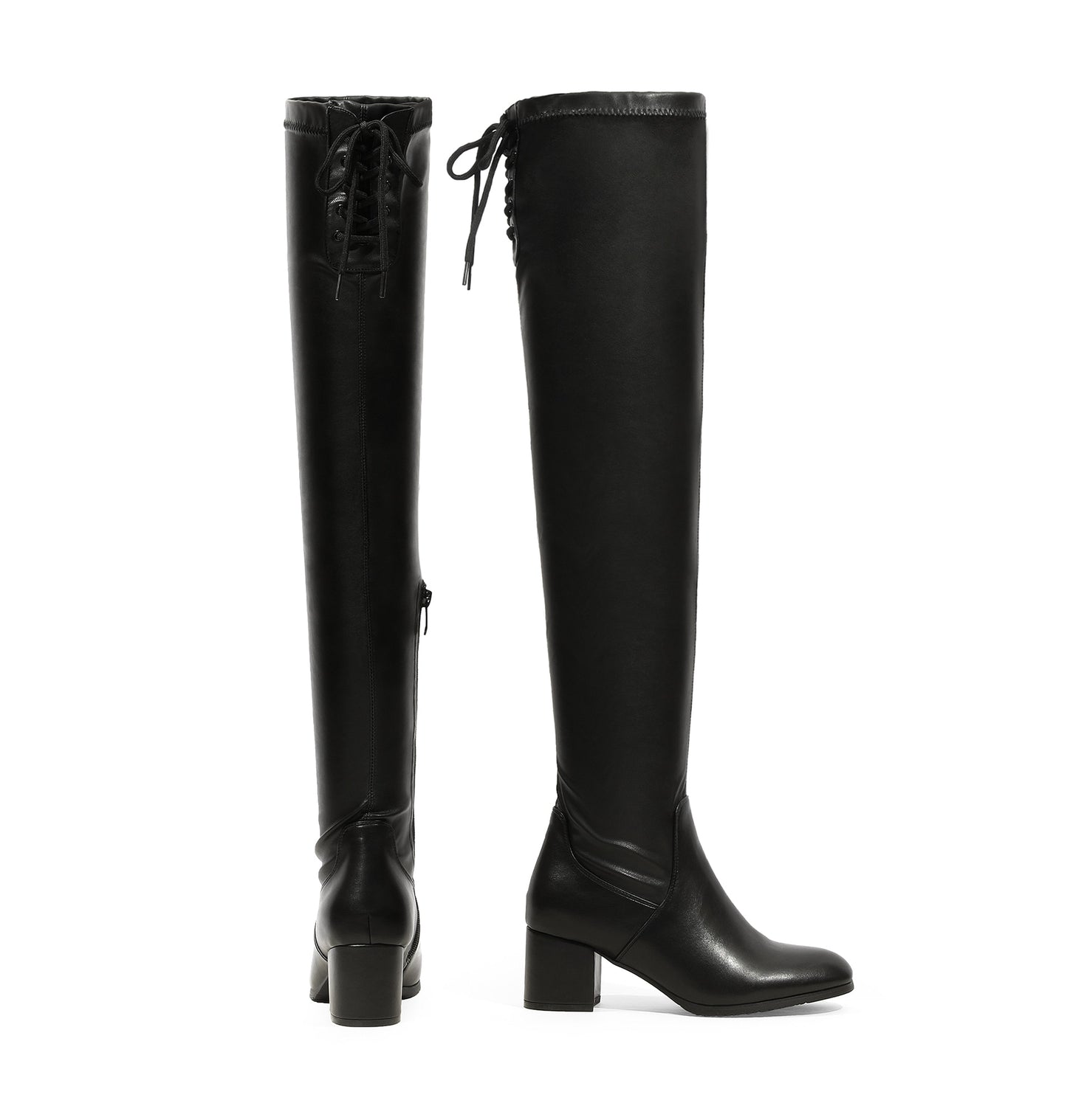 Dream Pairs Thigh High Boots Female Winter Boots Women Chunky Heel Boots Long Stretch Sexy Casual Over The Knee Boots For Women