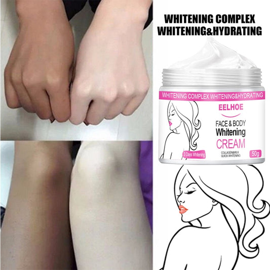 Body Whitening Cream Underarm Armpit Knee Dark Skin Bleaching Cream Lighten Melanin Dull Moisturizing Brighten Skin Care Lotion