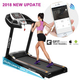 2.25HP Treadmill Indoor Commercial Health Fitness Training Equipment Run board/Belt thickness: 16mm/1.8mm