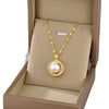 Luxury Diamond Pearl Pendant Necklace for Women Female Aesthetic Choker Gold Chain