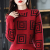 Half Height Collar Pure Woolen Sweater Women's Autumn And Winter New Fashion Age Reducing Loose Slim Casual Undercoat Sweater