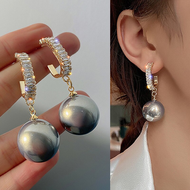 Pearl Earrings Zircon Earrings Earrings For Women Banquet Jewelry 2022 Fashion Christmas Gifts Dropshipping Elegant Jewelry