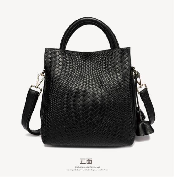 Motingsome Minimalism Fashion Women Bucket Bag Luxury Genuine Leather Handbags and Purses Soft Calfskin Casual Tote Bag 2022 New