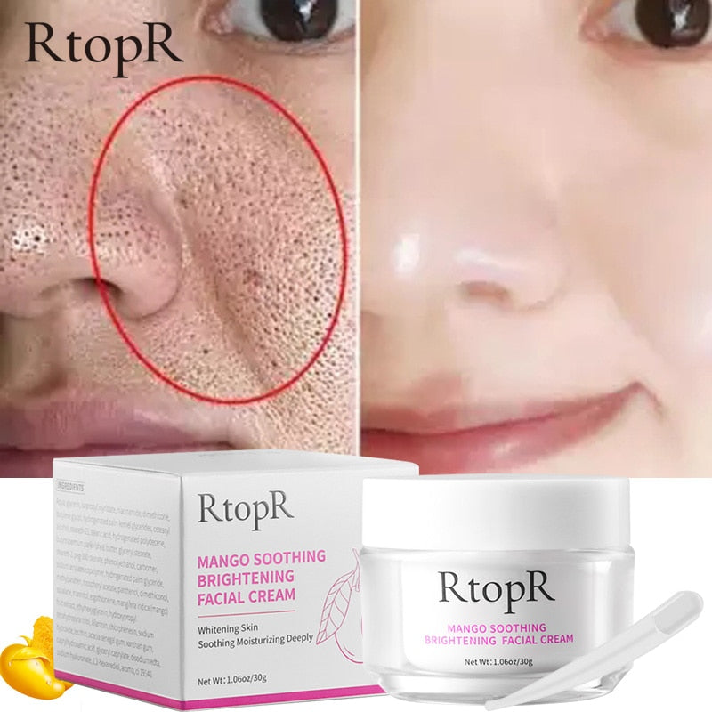 2PCS Mango Face Anti-aging Cream Whitening Moisturize Oil Control Shrink Pores Foundation Cream Skin Care Beauty Health Women