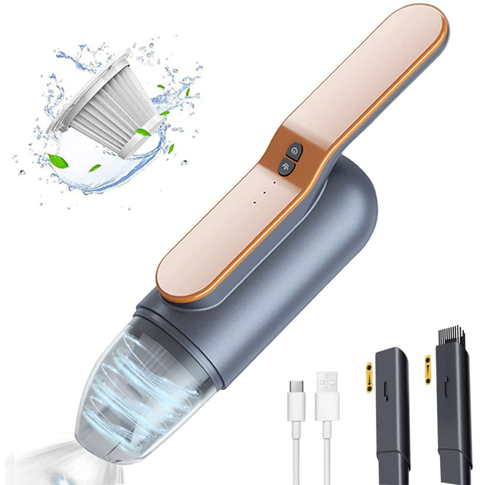 Cordless Rechargeable High Power Handheld Small Vac Buster Mini Lightweight 13000PA Vacuum Cleaner for Vacuuming Home Pet Hair