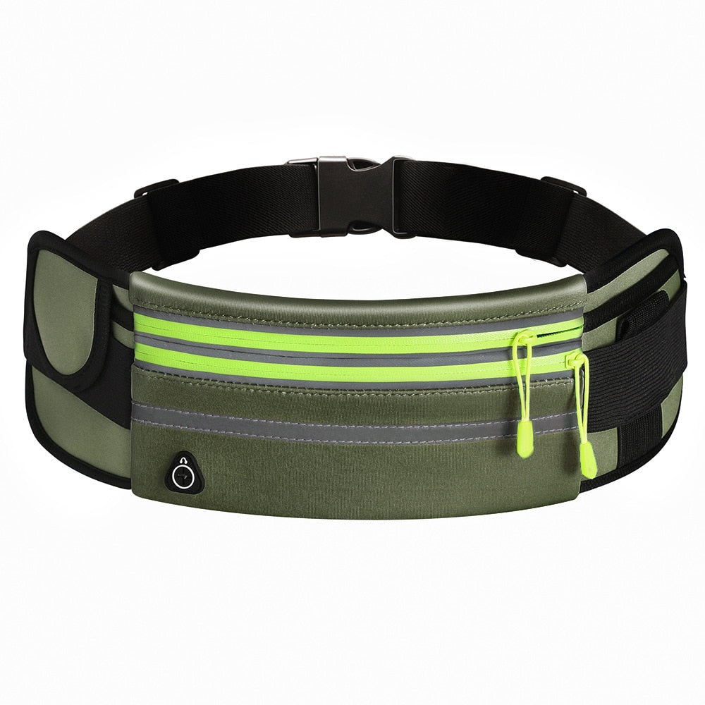 Waterproof Running Waist Bag Canvas Sports Jogging Portable Outdoor Phone Holder Belt Bag Women Men Fitness Sport Accessories