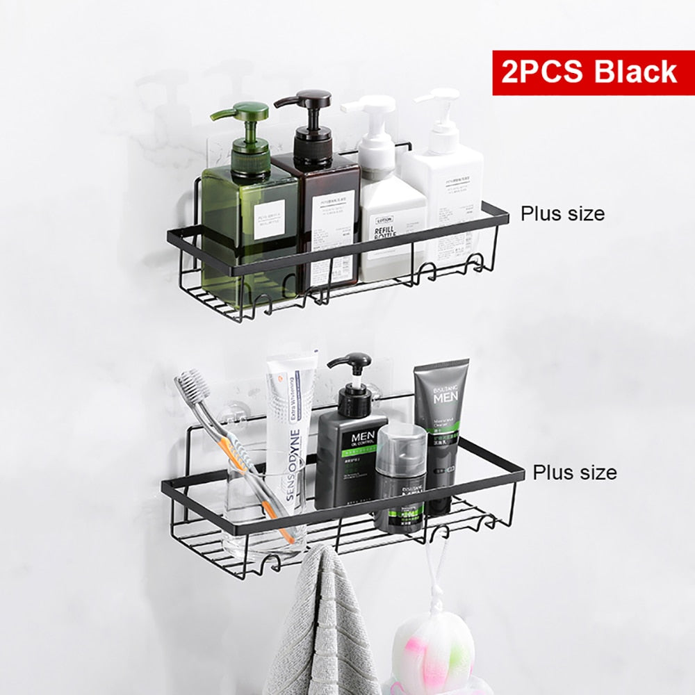 Bathroom Shelf Kitchen Organizer Shelves Corner Frame Iron Shower Caddy Storage Rack Shampoo Holder For Bathroom Accessories