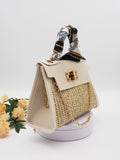 New Luxury Mini Straw Bag for Women Small Designer Weave Girl Handbag Hairy Retro Portable Fashion Cross Body Messenger Bags
