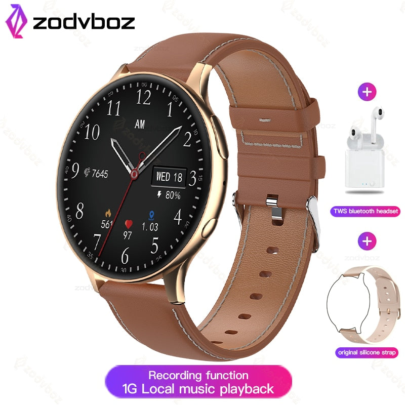 2022 New NFC Smart Watch Women 1G Memory Local Music Playback Dial Answer Call IP68 Waterproof Smartwatch Men Support Recording