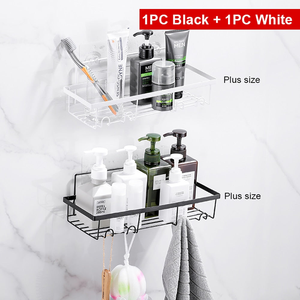 Bathroom Shelf Kitchen Organizer Shelves Corner Frame Iron Shower Caddy Storage Rack Shampoo Holder For Bathroom Accessories