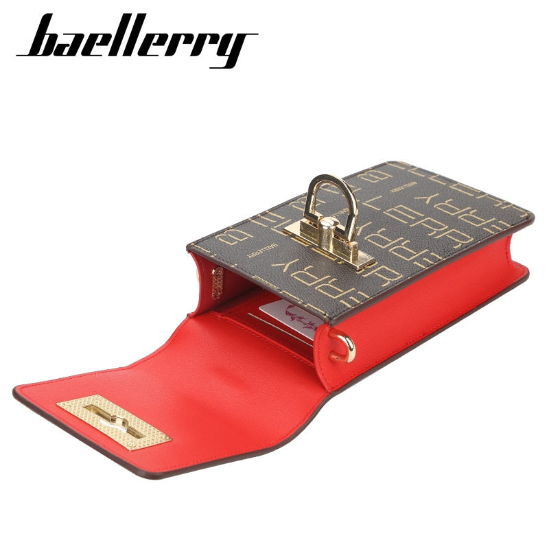 baellerry Ladies Purse Long Print Pocket Crossbody Bag Messenger Wallet Cell Phone Bags Card Holder Coin Pocket women handbags