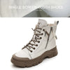 2022 Autumn Winter Shoes Genuine Leather Fashion Boots for Women Thick Sole Warm Plush Women Ankle Boots Brand Ladies Botas