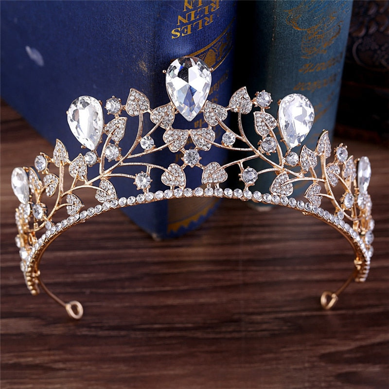 Crystal Bridal Wedding Tiaras and Crowns Bridal Hair Accessories Wedding Hair Jewelry Rhinestone Tiara Bride Headpiece