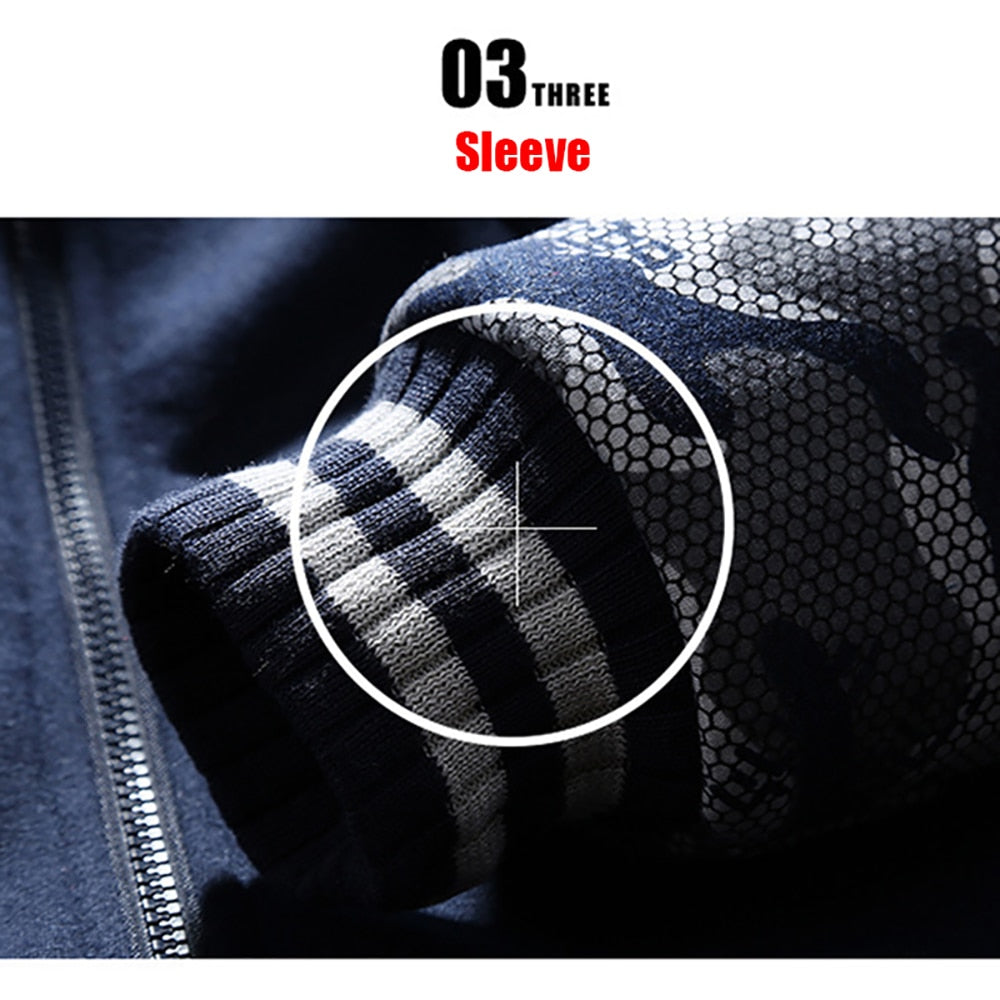 Winter Thicken Zipper Jackets for Men Fleece Hooded Streetwear Man Casual Warm Coats Long Sleeve Hooded Parkas Men's Clothes