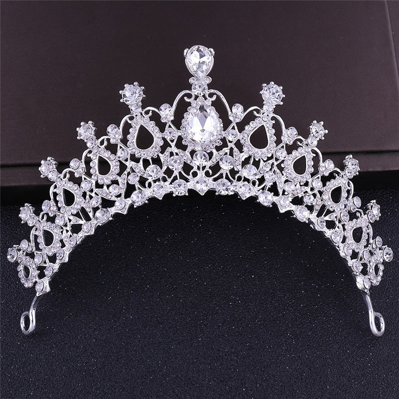 Crystal Bridal Wedding Tiaras and Crowns Bridal Hair Accessories Wedding Hair Jewelry Rhinestone Tiara Bride Headpiece