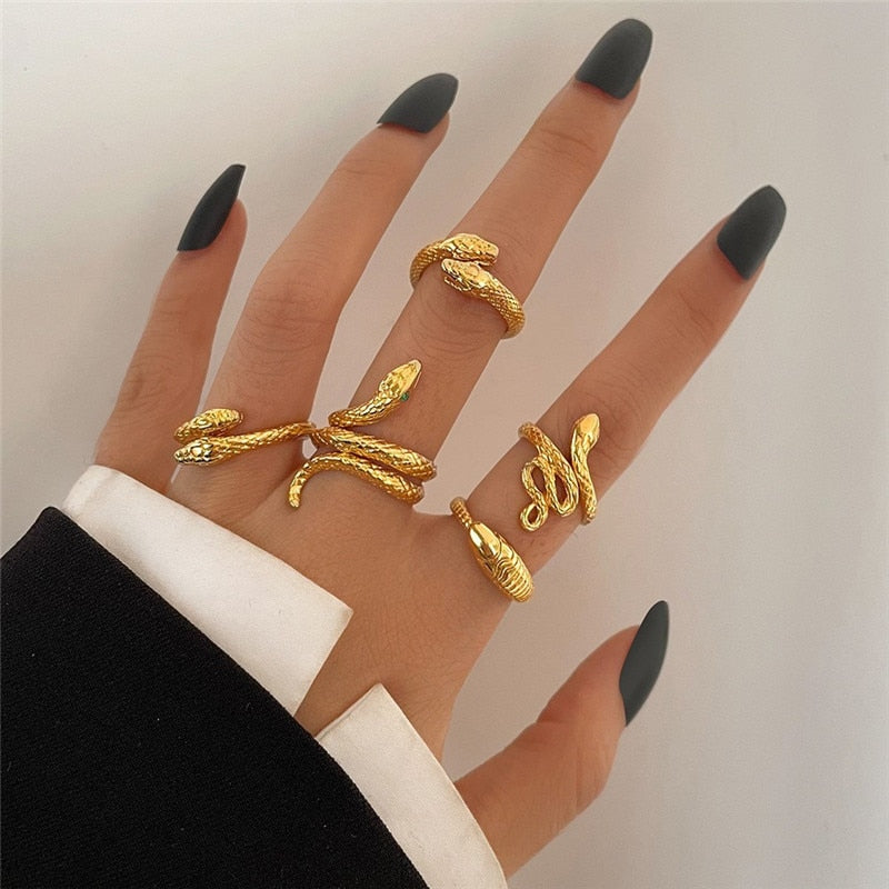 KOTiK Trendy Bohemian Midi Knuckle Ring Set For Women Gold Color Crystal Heart Flower Moon Geometric Finger Rings Jewelry Gifts