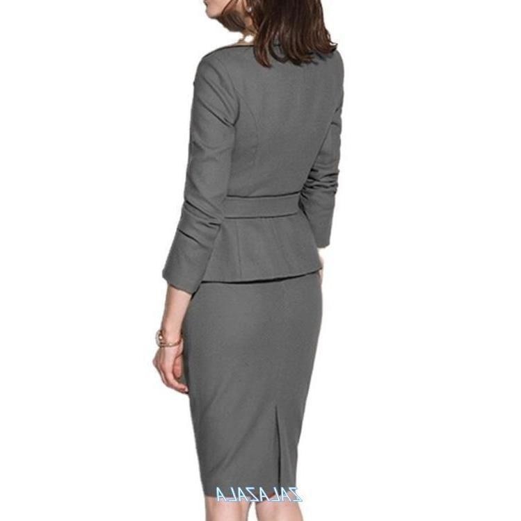 New Arrival Autumn Formal Office Lady Dress Elegant Sheath Bodycon Work Business Pencil Dress