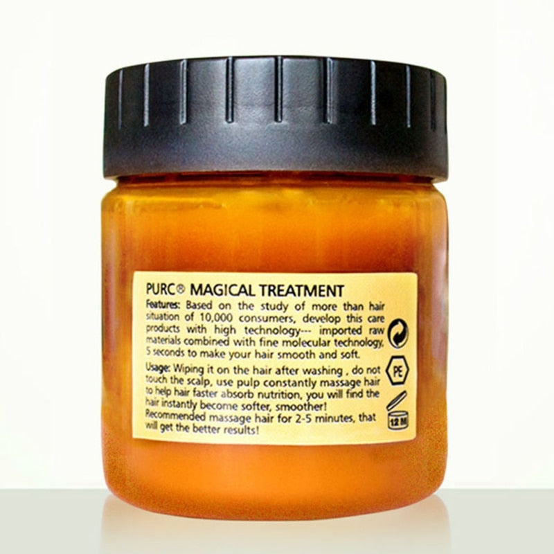 60/120ML PURC Magical Hair Mask 5 Seconds Repair Damage Nourishing Keratin Quick Restore Smooth Soften Frizzy Hair Scalp Care