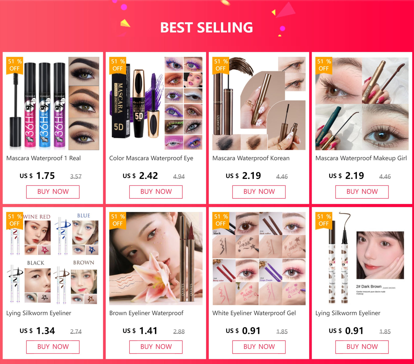 Eyeliner Waterproof cosmetics for women Female makeup Korean Make up tool Shadow of eyes Eye liner Eye shadow makeup eye pencil