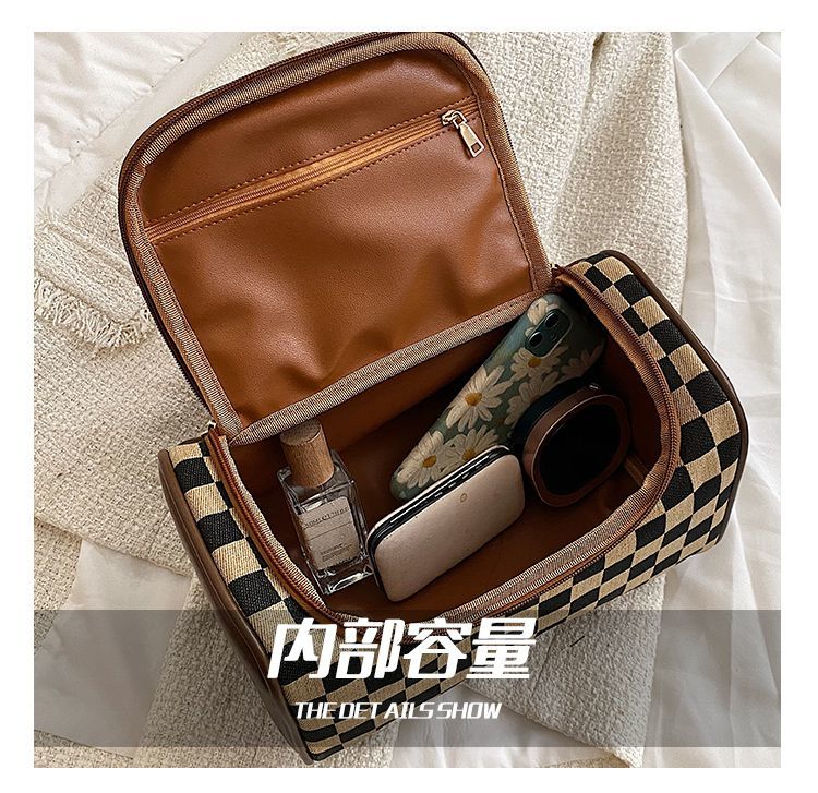 Makeup bag High quality Women Bags Large Waterproof PU Travel Cosmetic Bag Organizer Case Necessaries Make Up Wash Toiletry Bag