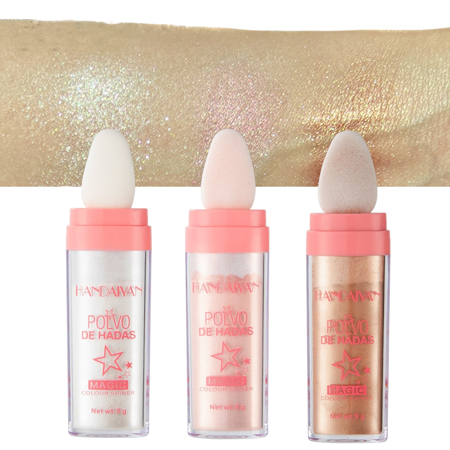 Shimmering Highlighter Powder High Gloss Illuminating Powder Professional Face Makeup Eyeshadow Lips Hair Body Glitter Make up