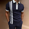 The Stripe Square Printed Polo Shirt 2022 Men's Short Sleeve Summer T-shirt Men's Clothing European Size S-3XL