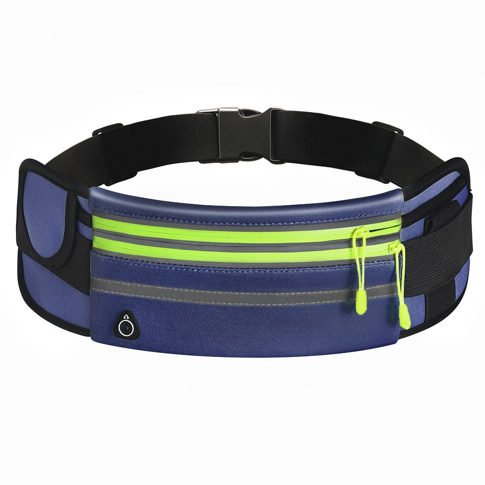 Waterproof Running Waist Bag Canvas Sports Jogging Portable Outdoor Phone Holder Belt Bag Women Men Fitness Sport Accessories