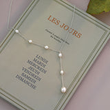 ASHIQI Real S925 Sterling Silver Natural Freshwater Pearl Pendant Necklace Jewelry for Women